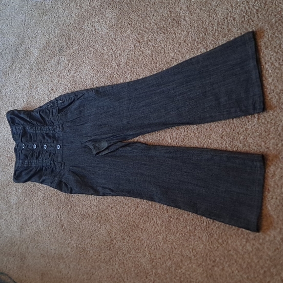 Pants - Strapless Jean Jumpsuit